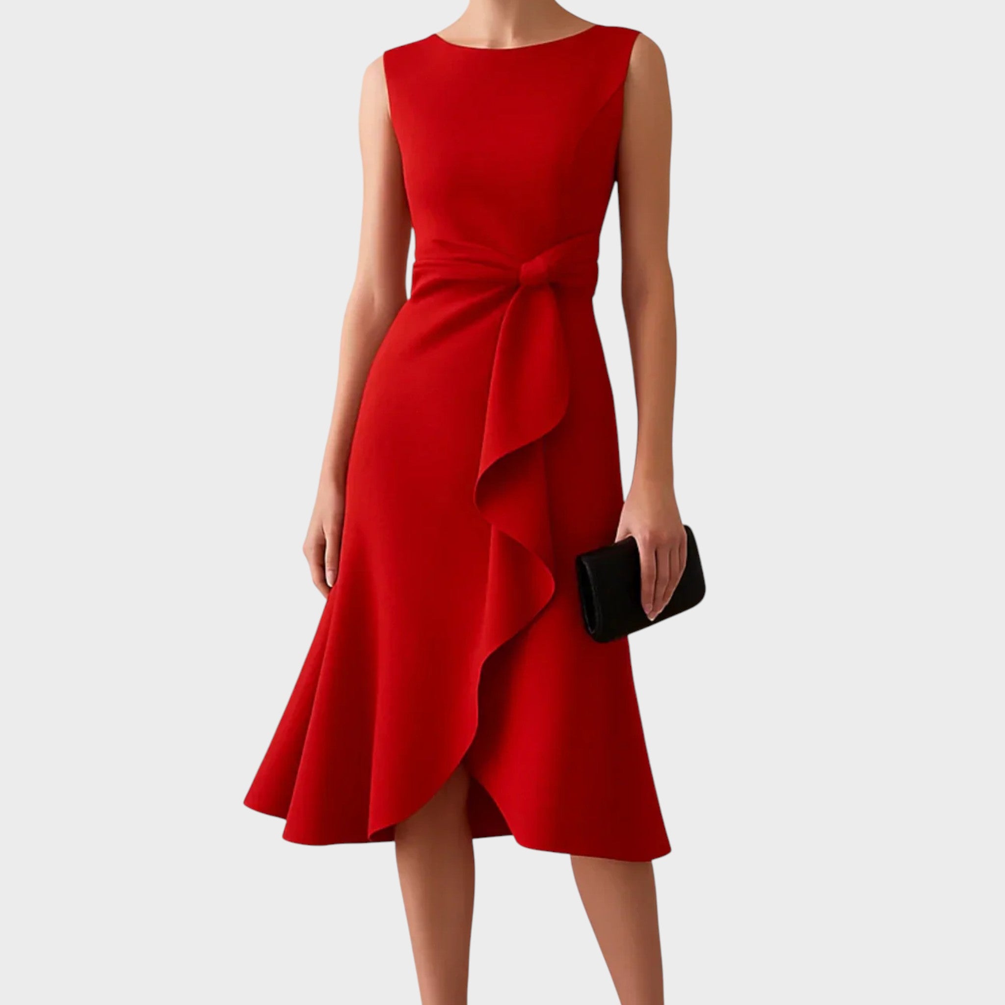Antonija – Abito da sera elegante con dettaglio fiocco