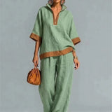 Set Vintage Femminile con Aspetto di Tela