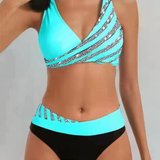 Mona | Bikini con motivo in tonalità calde
