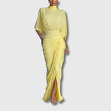 Diana – Elegante maxi abito giallo