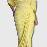 Diana – Elegante maxi abito giallo