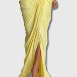 Diana – Elegante maxi abito giallo