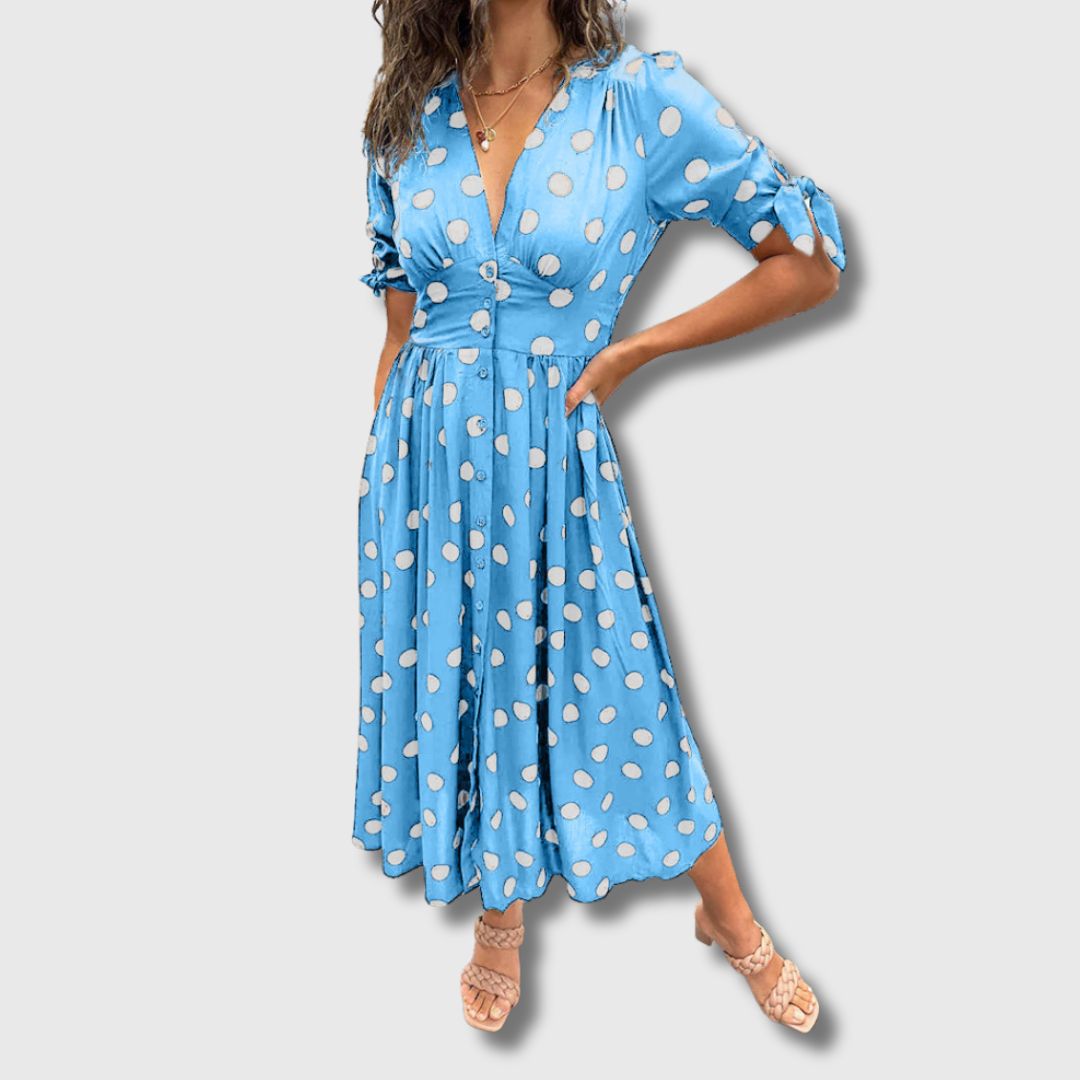 Monique – Vestito vintage da donna a pois
