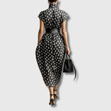 Andrea – Abito Maxi in Chiffon con Pois
