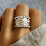 ANELLO VINTAGE IN ZIRCONIO ARGENTO