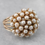 Anello con perle incise - Grm