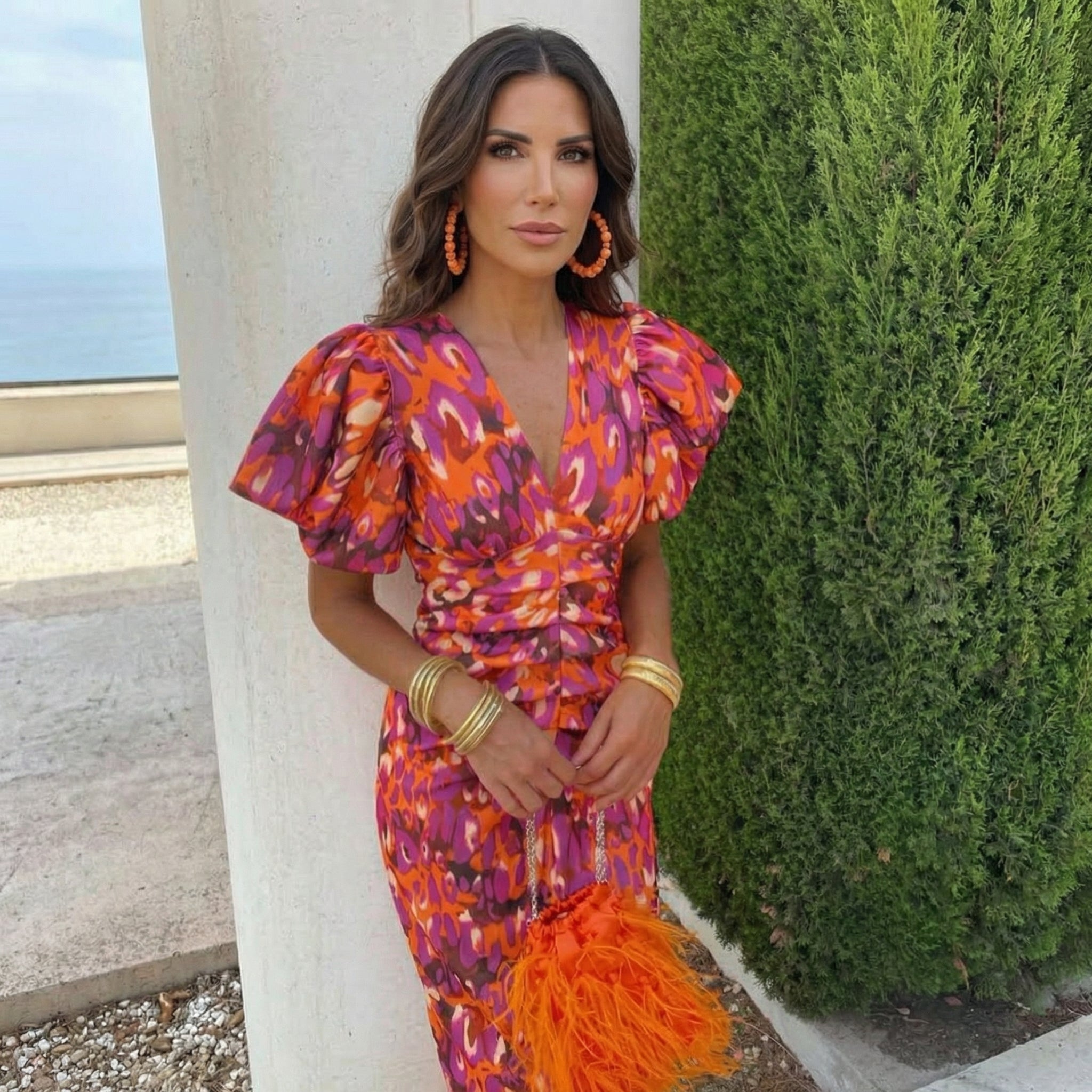 Ani – Abito elegante con vistosi maniche a palloncino