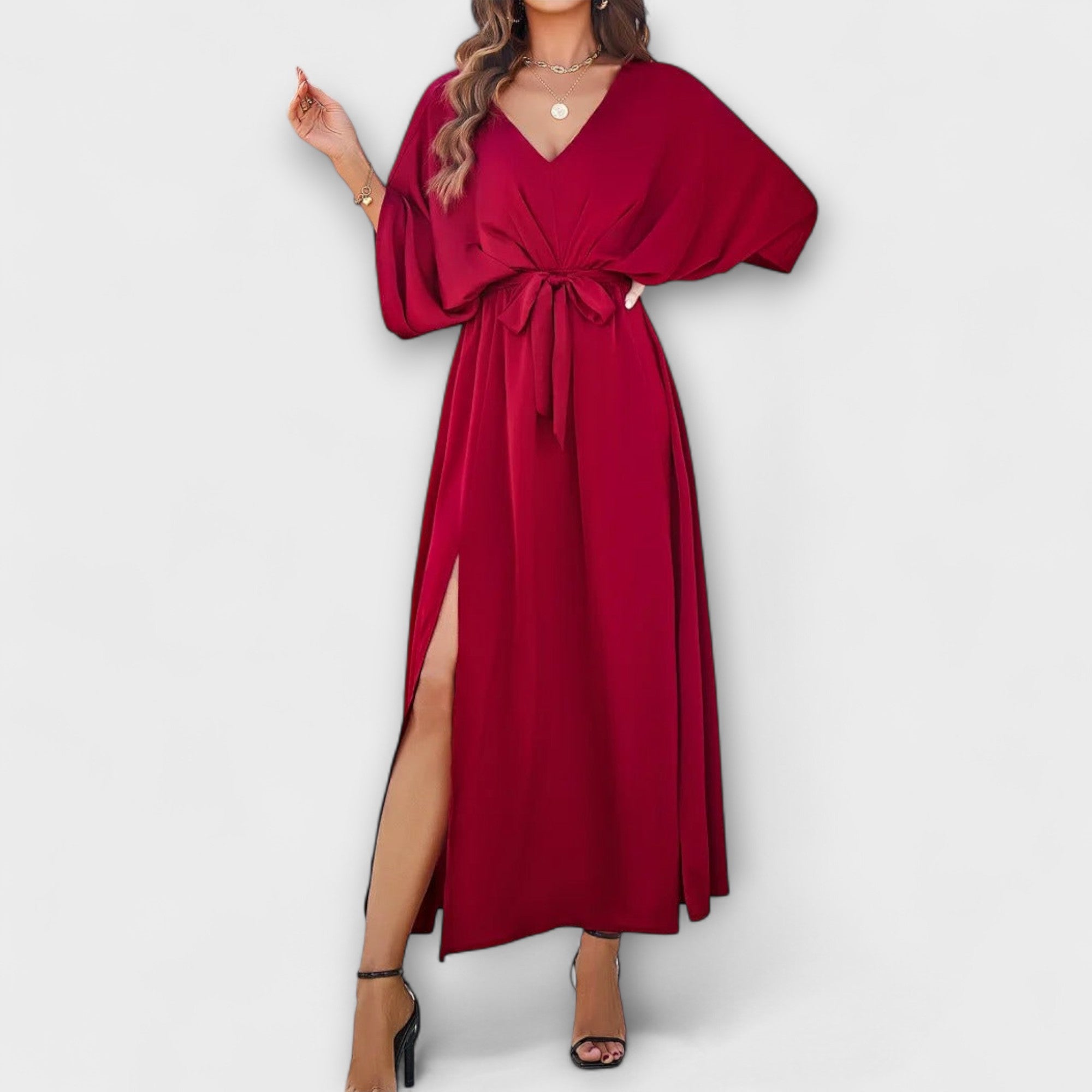 Sabrina – Maxi abito sofisticato con scollatura a V