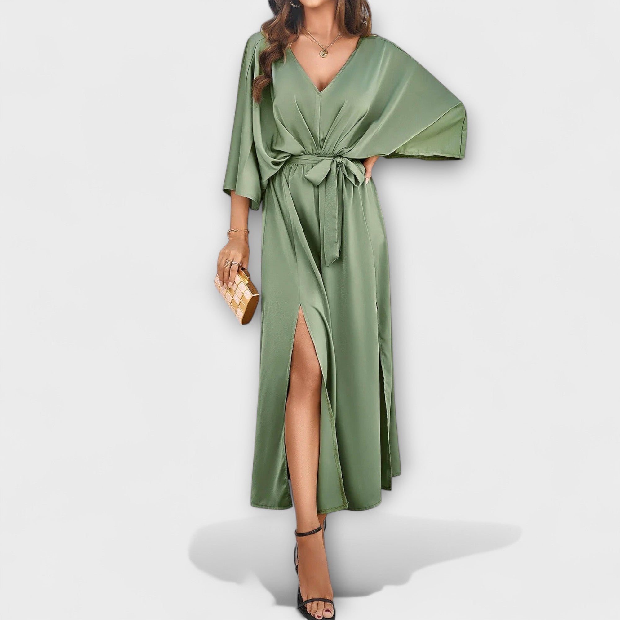 Sabrina – Maxi abito sofisticato con scollatura a V