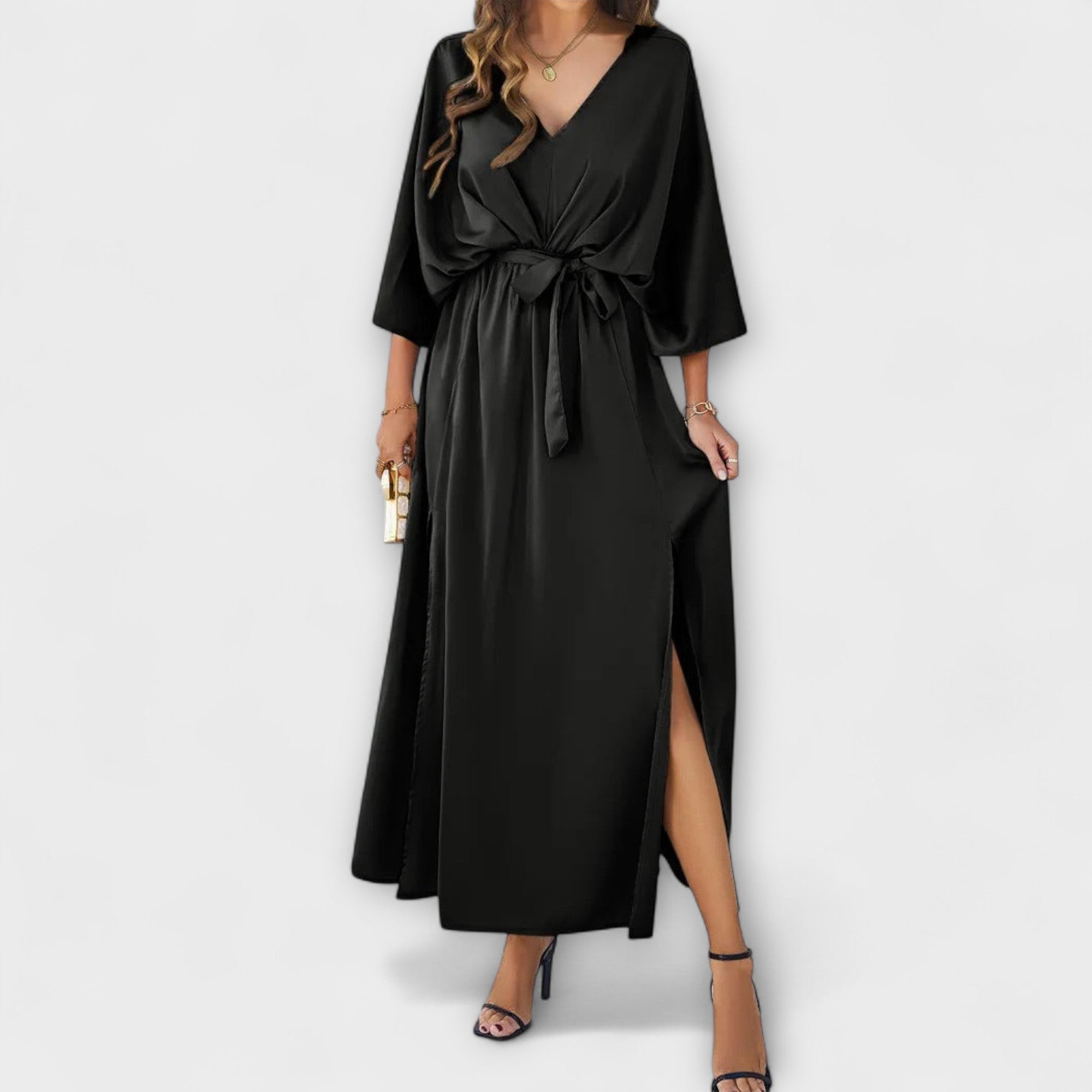 Sabrina – Maxi abito sofisticato con scollatura a V