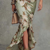 Anastasia - Abito asimmetrico di lusso in satin