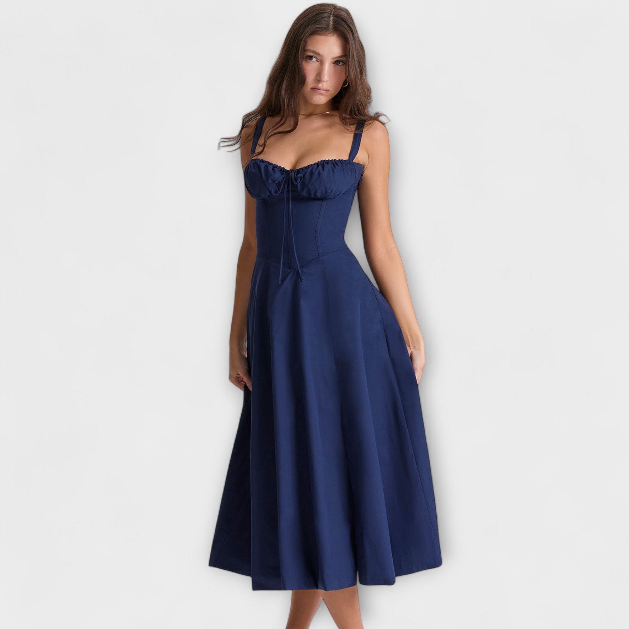 Zipporas – Abito bustier affascinante con motivo floreale