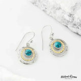 Boho Saturn Orecchini: Turchese & Oro