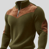 Kortez – Maglione Tricot Casual con Mezzo Zip