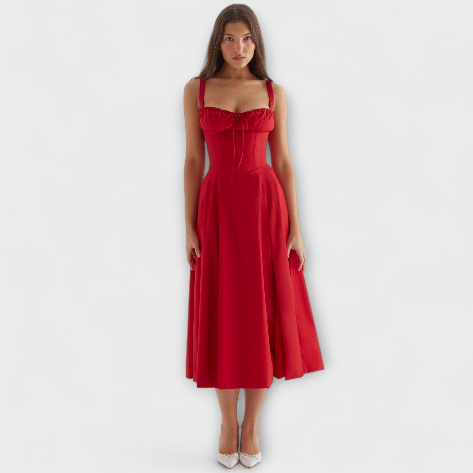 Zipporas – Abito bustier affascinante con motivo floreale