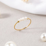 Grace - Anello con perla d'acqua dolce