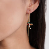Orecchini a forma di colibrì