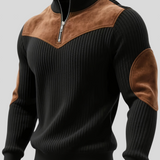 Kortez – Maglione Tricot Casual con Mezzo Zip