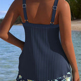 Julia | Tankini a righe con parte inferiore da bagno a due pezzi