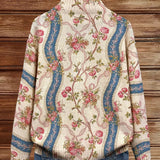 Rosalind | Cardigan di lana con rose rampicanti