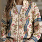Rosalind | Cardigan di lana con rose rampicanti