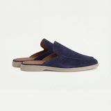 Marin – Ciabatte in camoscio blu navy