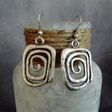 Orecchini Boho Spiralati Argento