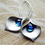 Orecchini con Pietra Blu in Argento
