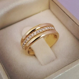 Sarah - Anello vintage con zirconia incastonata
