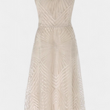 Vestito lungo Dragana con ricami