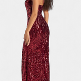 Abito Marijana con Scollo Halter e Paillettes