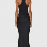 Abito Maxi Leona con Stile Top e Silhouette Allungata
