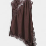Katarina Mini Abito con Spalline e Pizzo