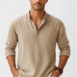 Lasse - Camicia in cotone e lino