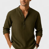 Lasse - Camicia in cotone e lino