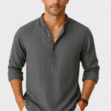 Lasse - Camicia in cotone e lino