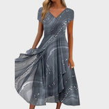 Lucija™ – Elegante abito midi con scollatura a V