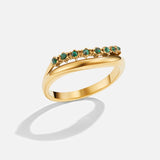 Mary - Anello Multistrato Verde Smeraldo