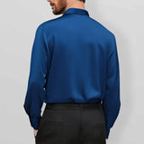 Mitchel - Camicia da uomo stretch senza pieghe