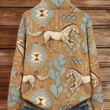 Winona | Cardigan con zip nel deserto e cactus