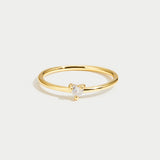 Amore - Anello di Cristallo a Cuore