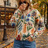 Clementine | Cardigan con chiusura da giardino botanico