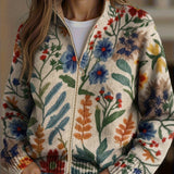 Clementine | Cardigan con chiusura da giardino botanico