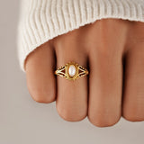 Kraljevski - Anello vintage in perle