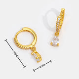 Orecchini d'Oro Cristallini Premium